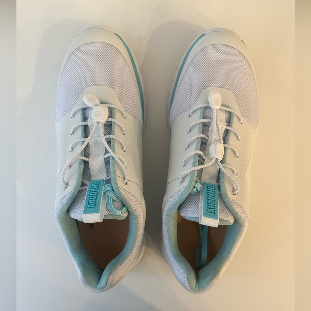 Anodyne No. 23 White with Aqua Shoes Sz 10W - Picture 7 of 8